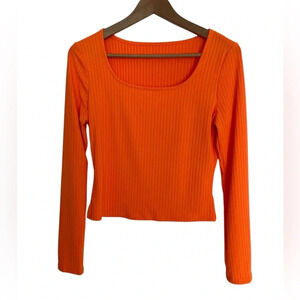 5/20$ Shein orange long sleeves  shirt size medium